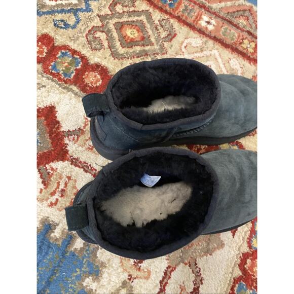 Authentic UGG Classic Ultra Mini BLACK Women's 8 Boots Winter - Picture 4 of 14